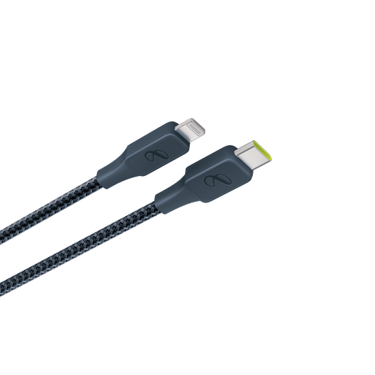 InstantConnect USB-C to Lightning - Blue - 20W PD fast charging cable for iPhone® and iPad® - Detailshot 4
