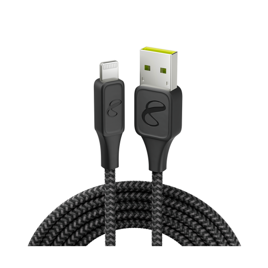 InstantConnect USB-A to Lightning - Black - Charging cable for iPhone® and iPad® - Hero