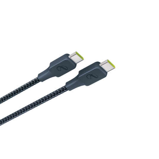 InstantConnect USB-C to USB-C - Blue - 100W PD ultra-fast charging cable for USB-C device - Detailshot 2