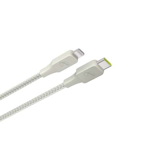 InstantConnect USB-C to Lightning - White - 20W PD fast charging cable for iPhone® and iPad® - Detailshot 2