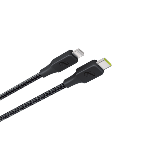 InstantConnect USB-C to Lightning - Black - 20W PD fast charging cable for iPhone® and iPad® - Detailshot 2